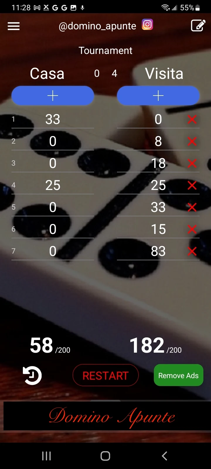 Domino Apunte screenshot